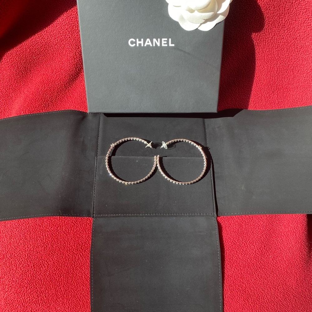 Chanel Gold Hoop Earrings